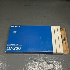 Vintage Sony LC-230 Soft Carrying Case for SL-2000 Betamax VCR - NOS in Box